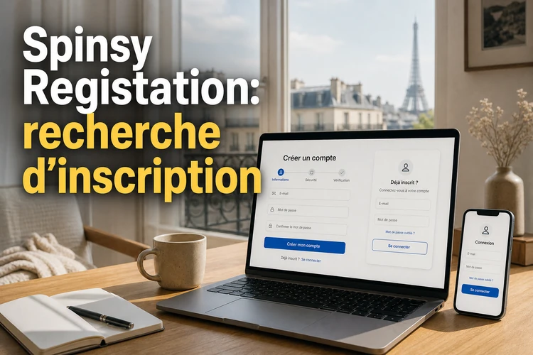 Spinsy Registation: quand l’utilisateur cherche une inscription